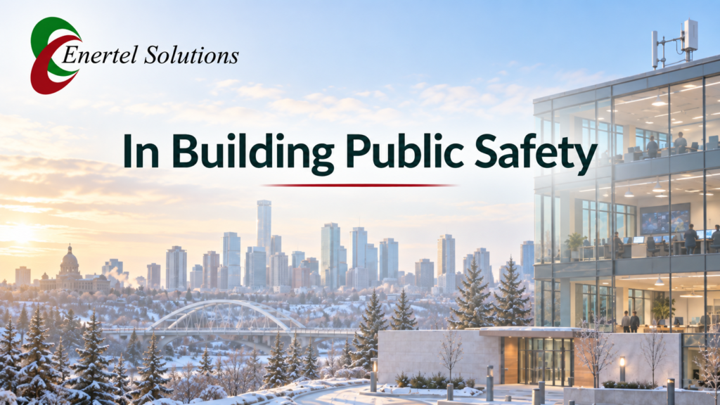 ChatGPT Image Sep 22, 2026, 12_36_50 PM Edmonton Alberta skyline representing AFRRCS in-building public safety radio coverage and Public Safety DAS services