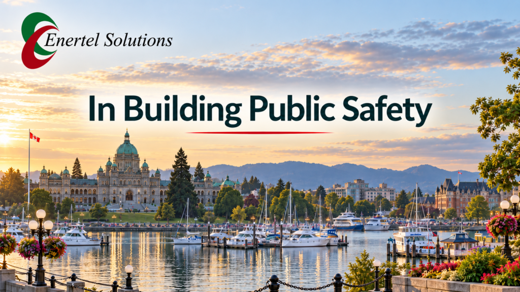 Victoria BC Inner Harbour representing in-building public safety radio coverage and Public Safety DAS services